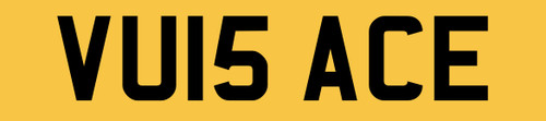 Number plate private - vu,