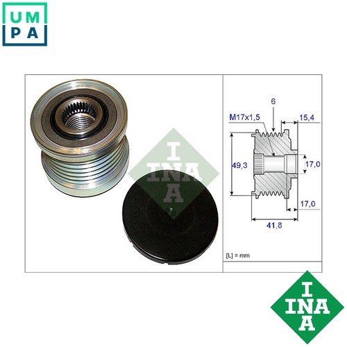 Alternator freewheel clutch - freewheel,