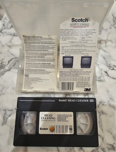 Scotch head cleaner vhs video - vhs,