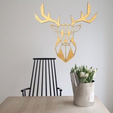 Geometric Deer horns 3D Wall