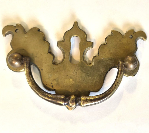 Solid brass plate handle