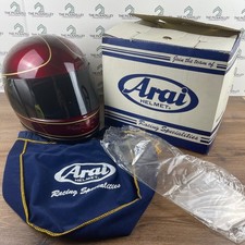 Arai Astro Vintage Motorcycle Helmet Red Gold Racing Specalities Full Face