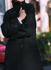 Zara , HIGH-NECK WOOL COAT, Jacket, Coat, oversized, Size small