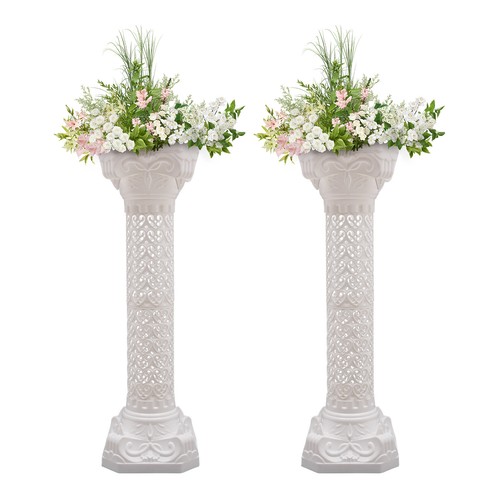Set white roman pillar - set,