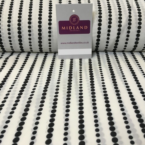 Ivory black dot stripped - black,