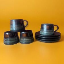 Celtic Pottery Newlyn Tea Cups By Maggie Fisher & Everidge Stevens c.1970