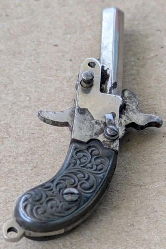 Vintage metal pistol shaped - vintage, pistol-shaped