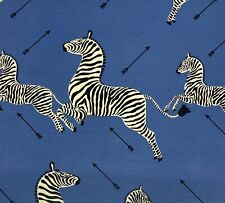 SCALAMANDRE ZEBRAS DENIM BLUE