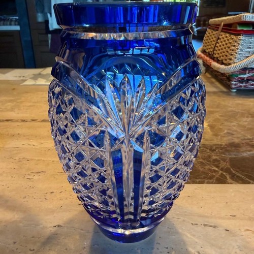 Kagami crystal vase edo - edo, kiriko