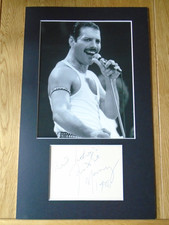 Freddie Mercury Genuine Signed Authentic Autograph - UACC / AFTAL.