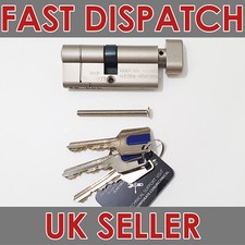 UAP 6 Pin Thumb Turn Euro Cylinder Barrel Door Lock Anti Drill Bump 70 80 100 mm