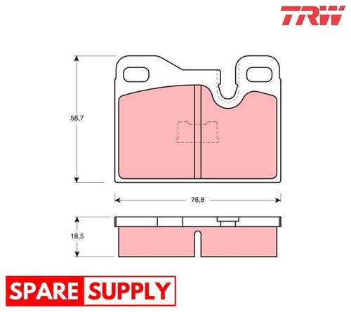 Brake pad set - set,, disc