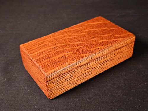 Wooden box oak turquoise - oak,