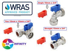 WASHING MACHINE DISHWASHER APPLIANCE ISOLATION VALVE HOT & COLD WATER  VALVE TAP