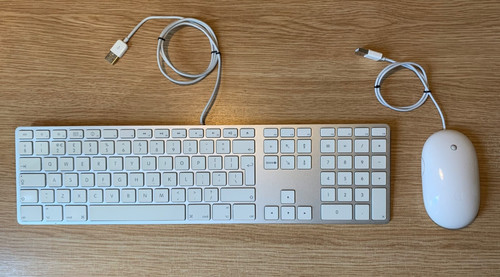 Apple wired keyboard mouse - keyboard,