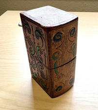 Antique figural book shaped