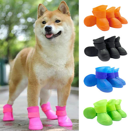 4pcs waterproof dog shoes - dog,
