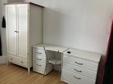 White bedroom furniture used