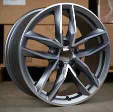 18"rs6 c matt grey pol alloy wheels audi/passat/skoda/seat/a4/a6/a5 + tyres