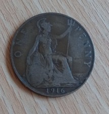 1916 One Penny Coin
