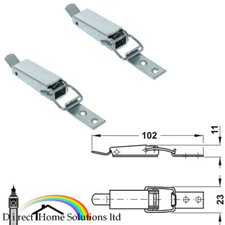 2 x Spring Clip for Drop Leaf of Table Steel Toggle Latch Catch Buckle Fittings