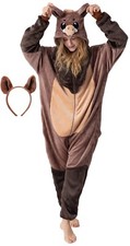 Wild Boar Costume Wild Boar Onesie Adult Ladies Mens Kigurumi