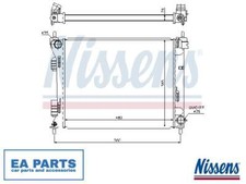 Radiator, engine cooling for