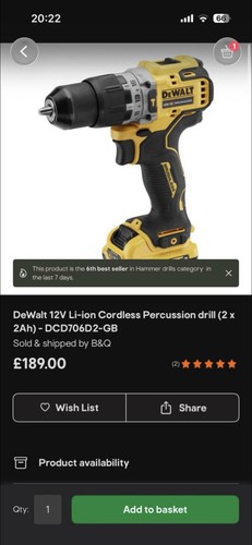 Dewalt 12v li ion - 2, 2
