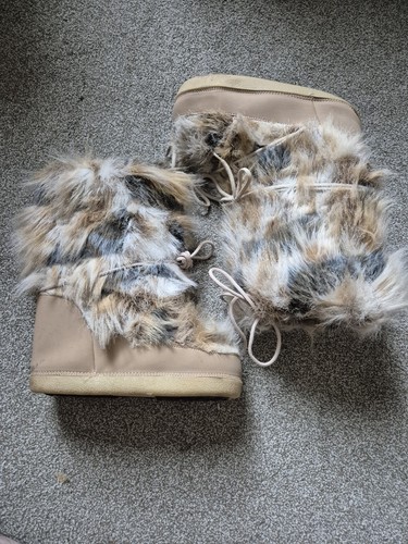Vintage y2k faux fur beige - vintage,