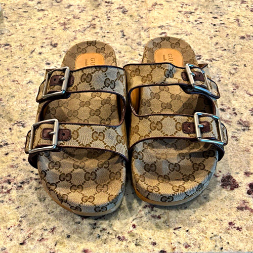 Gucci logo slide sandals - slide,