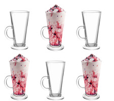 Latte Glasses Coffee Cups, Temperature Resistant Mugs for All Coffee Drink 270ml