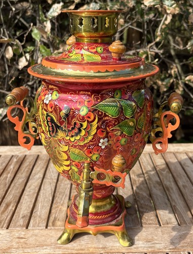 Russian samovar tea set urn - russian,