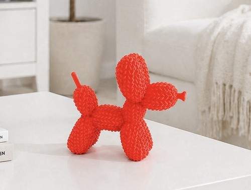 Printed balloon poodle dog - printed,