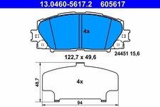 13.0460-5617.2 BRAKE PAD SET