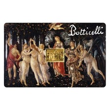Botticelli Paintings Spring 1/1000 Oz Gold Coin 3000 Francs Chad 2024