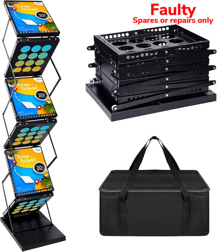 Foldable magazine display rack - magazine,