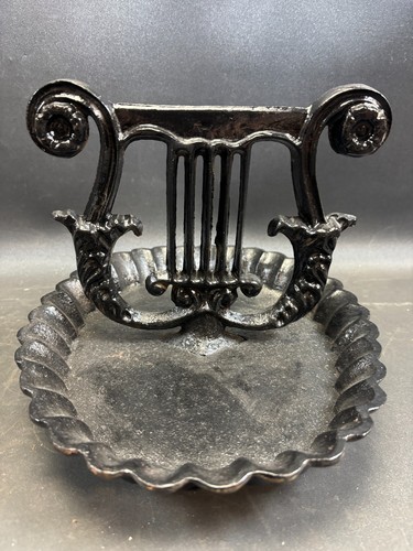 Vintage cast iron lyre - vintage, harp