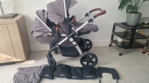 Silver cross wave pram zinc - silver,