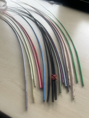 Striped ostrich quills - striped,