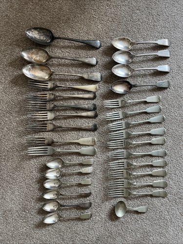 Vintage cutlery set hallmarked - vintage,