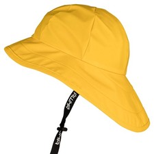 AWHA Souwester Rain Hat Yellow/Unisex - Waterproof Cap with Wide Brim and Ear...