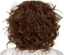 Rock Star Wigs Long Curls Bob Chocolate Brown Costume Cosplay NIB