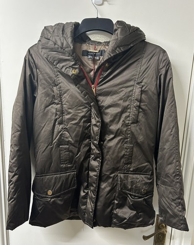 Zara women brown puffer - zara,