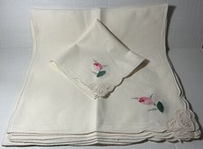 12 Vintage cream cotton Dinner
