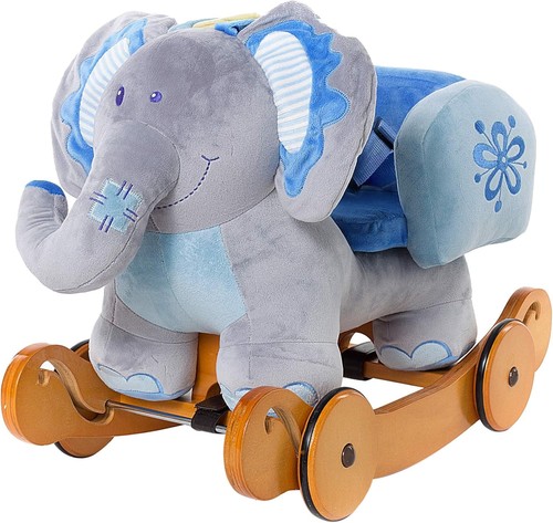 Soft plush baby rocking horse - plush,
