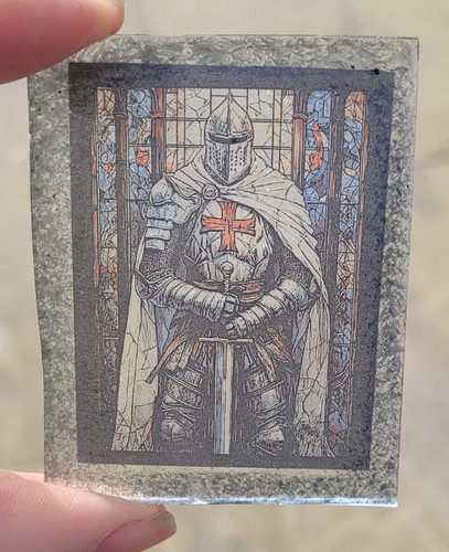 Stained glass george - glass, st.