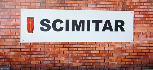 Reliant scimitar car - scimitar, banner