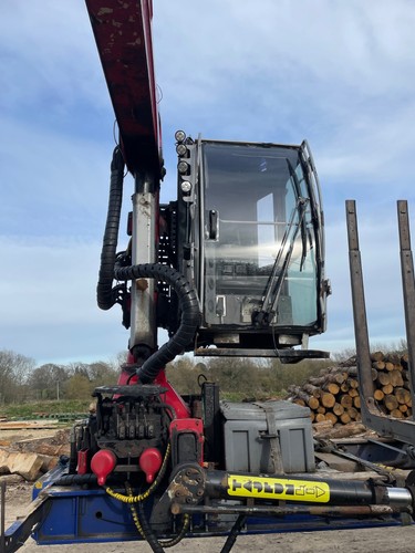 Timber trailer with - timber,
