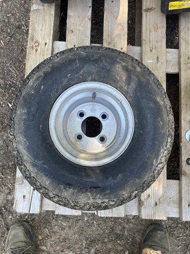 Countax ride mower - on, rear