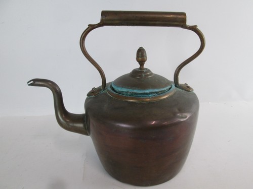 Antique copper kettle large - copper,